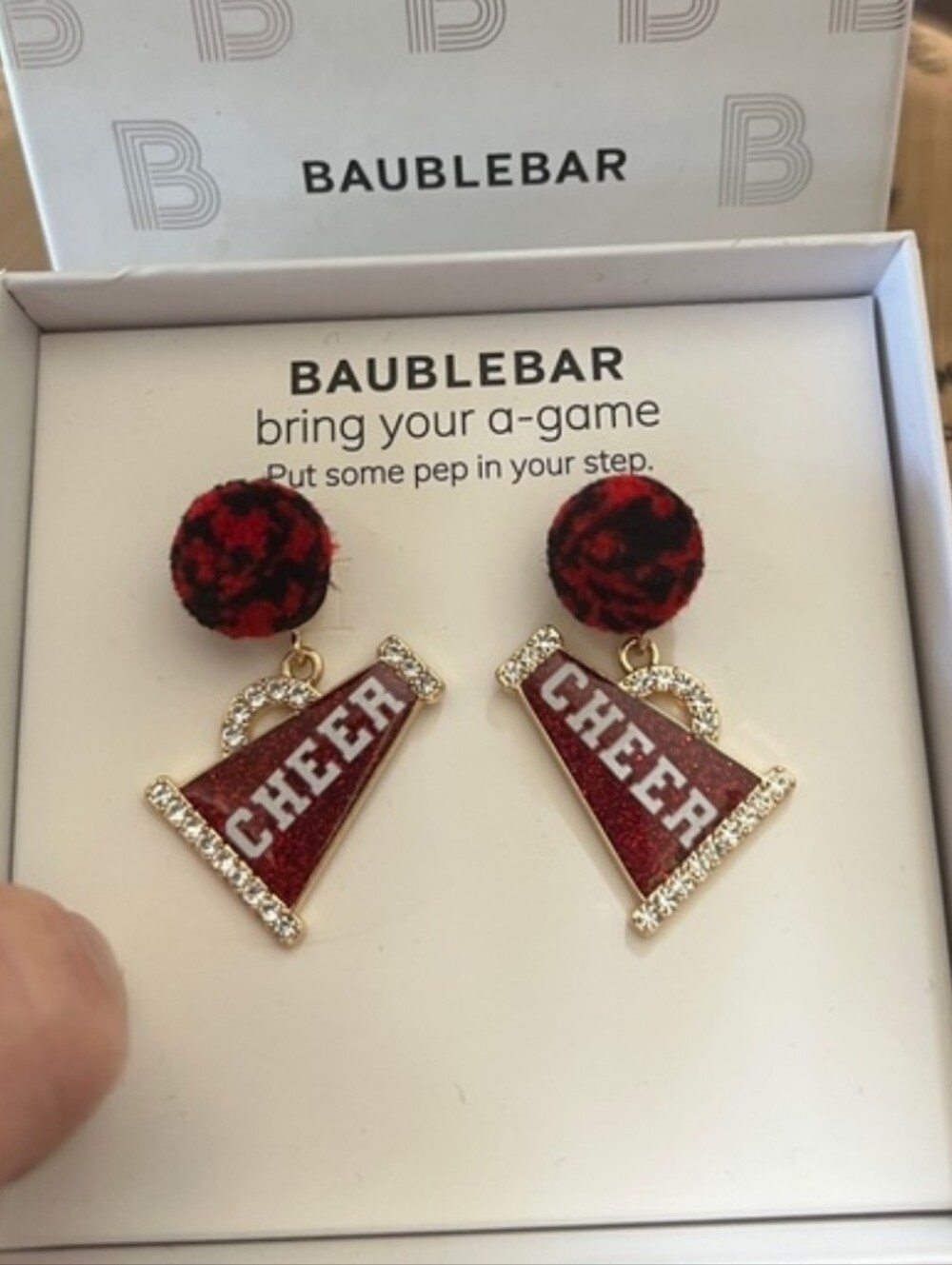 BaubleBar Cheer Megaphone Earrings, NIB - Picture 2 of 2